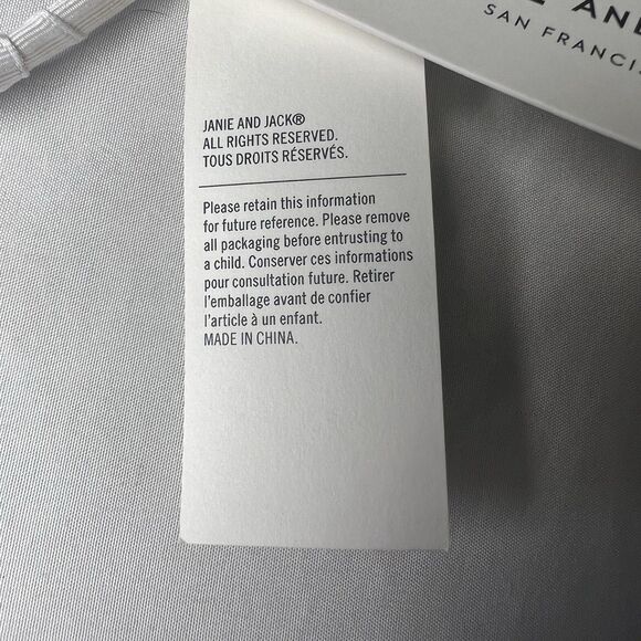 Janie And Jack Bow Headband, Navy And White Stripes - Picture 3 of 4